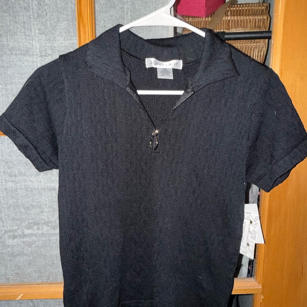 Chic Black Polo Shirt